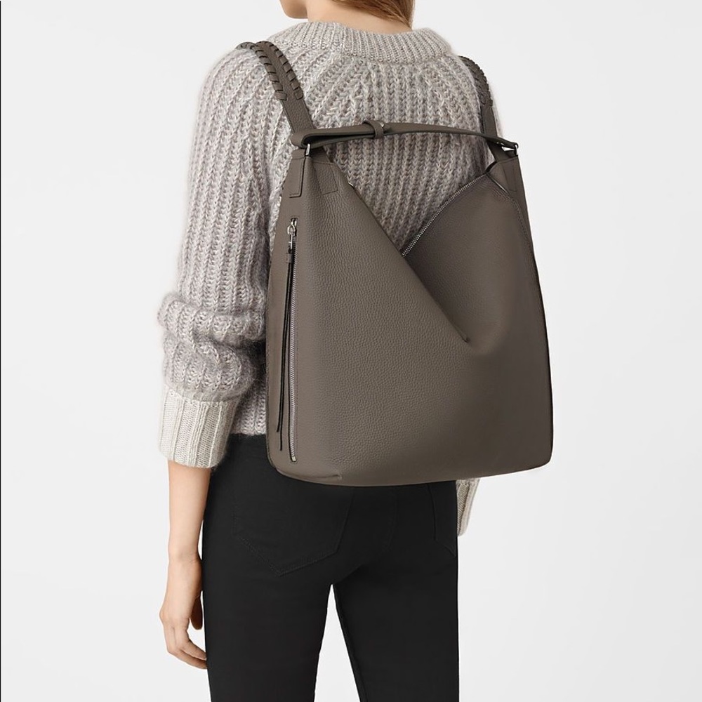 All Saints Kita Convertible Leather Backpack